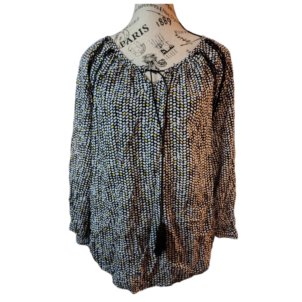 Cato Long sleeve Boho Blouse Size Small